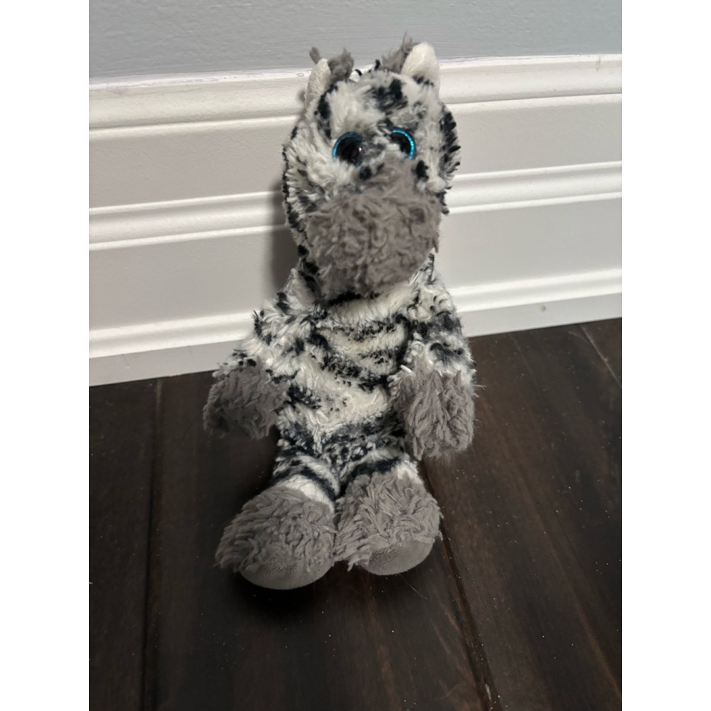 Ty Zahari the Zebra Plush Stuffed Animal Toy White Black 9 inch -rare, retired